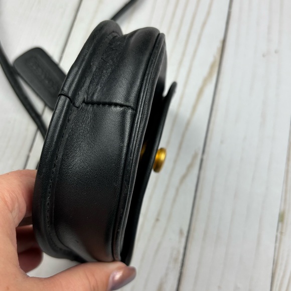 Vintage Coach Black Belt Bag Crossbody Shoulder Bag - Picture 6 of 7